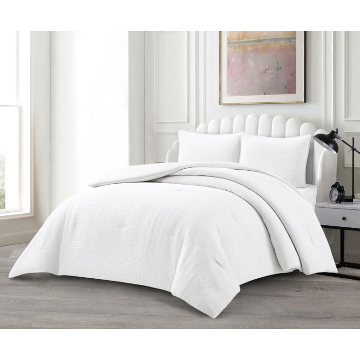 Lavella Afet Bedsprei Set, 3-delig, Wit, 240x250 cm – bedspreiset