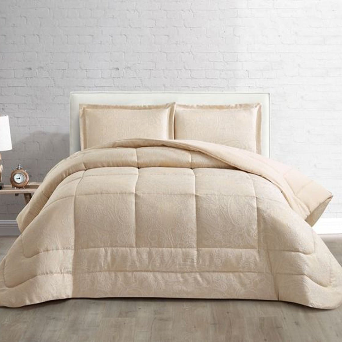 Lavella Hande Bedsprei Set 3 - delig - Beige - 260x240cm - TEKZEN
