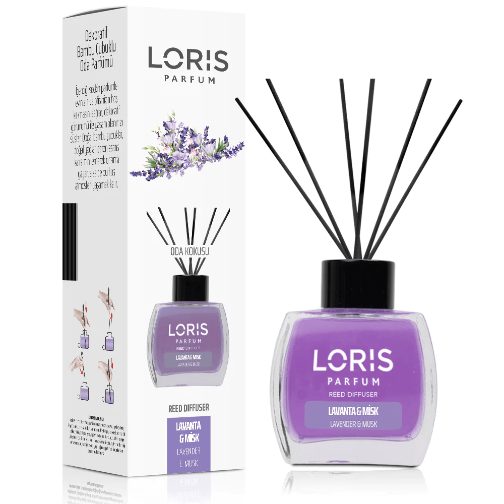 Loris Parfum - Geurstokjes - Lavender & Musk - 120ml - TEKZEN