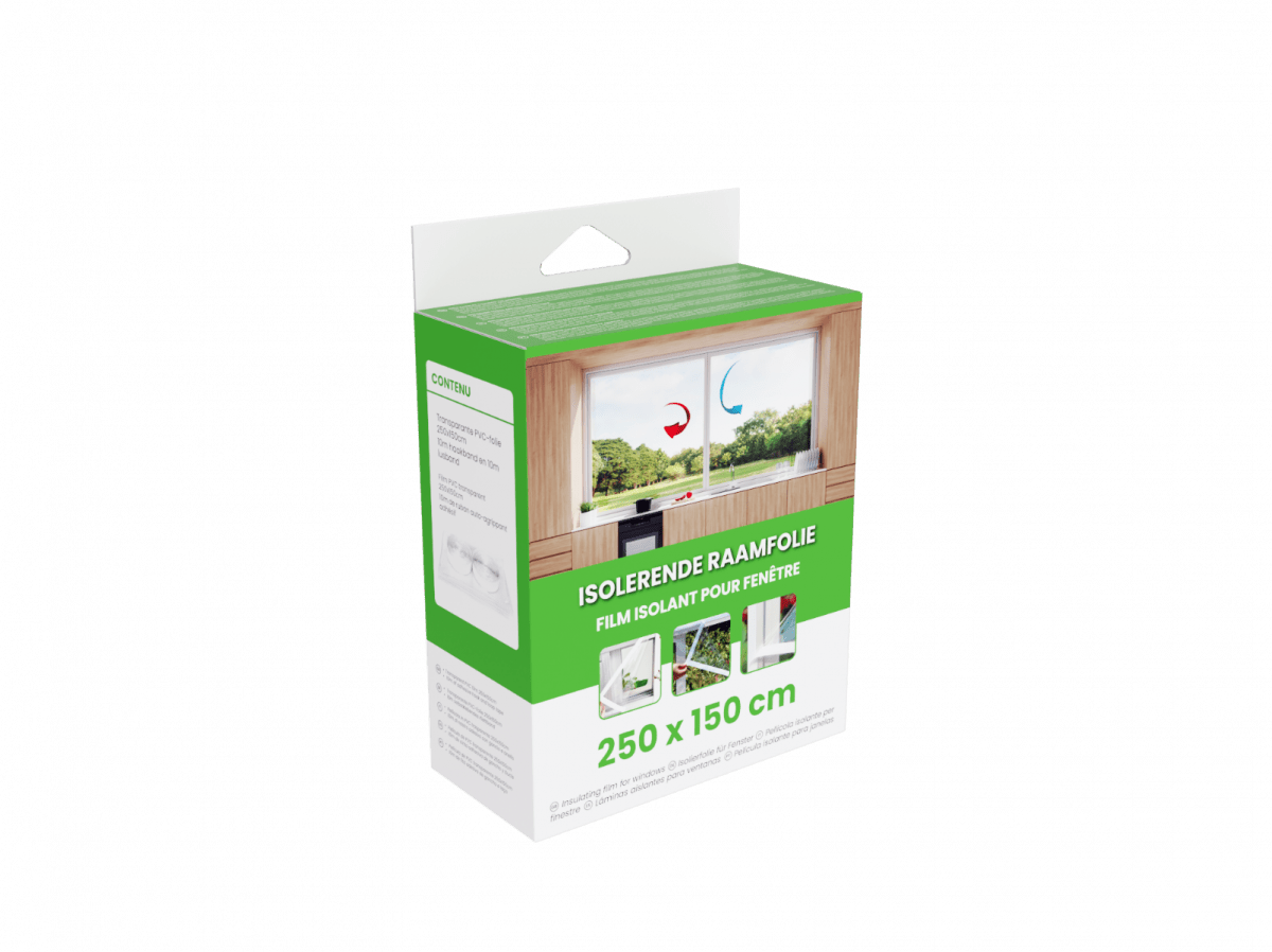 MacLean Isolerende Raamfolie 250x150cm - Klittenbandsluiting - Isolatiefolie Tegen Kou en Tocht - TEKZEN