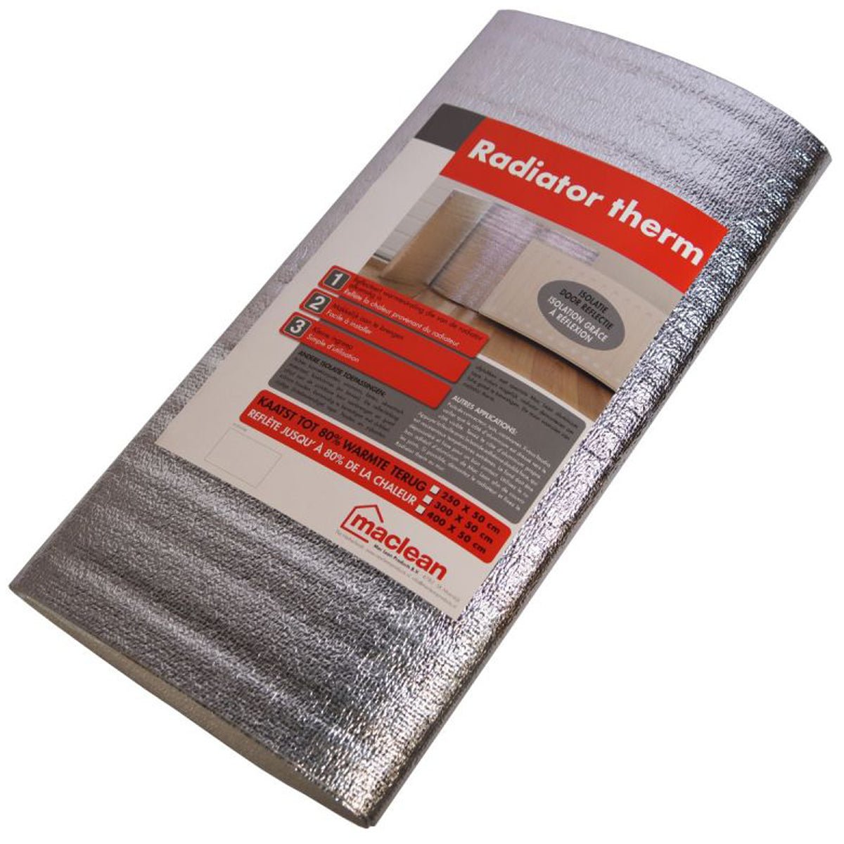 Maclean Radiatorfolie - Isolerende Verwarmingsfolie 400x50 cm - TEKZEN