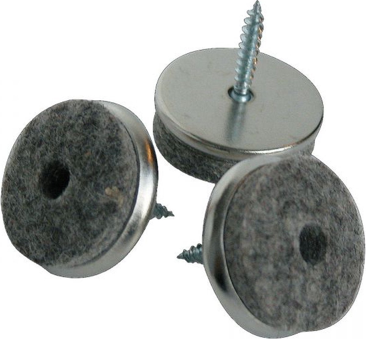 MacLean Viltjes met Schroef 24mm - Set van 16 Viltglijders - Vloerbeschermer - Schroefviltjes - Antikras Meubelonderzetters - Schroef Viltjes - TEKZEN