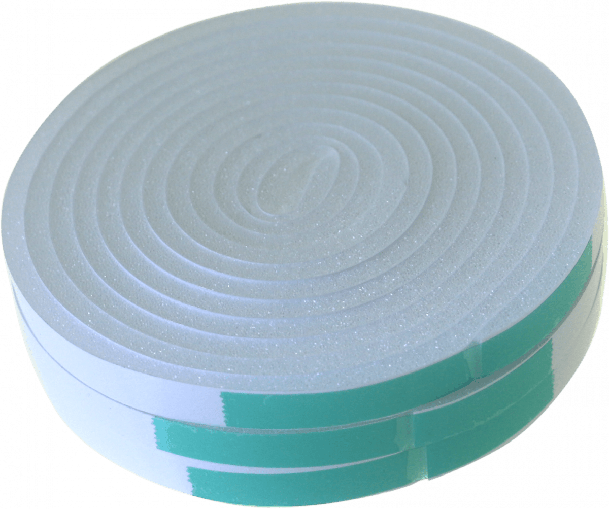 Maclean Zelfklevend Tochtband I - Profiel - PU Foam - Wit - 12mm x 6mm x 9m - Tochtstrip - TEKZEN
