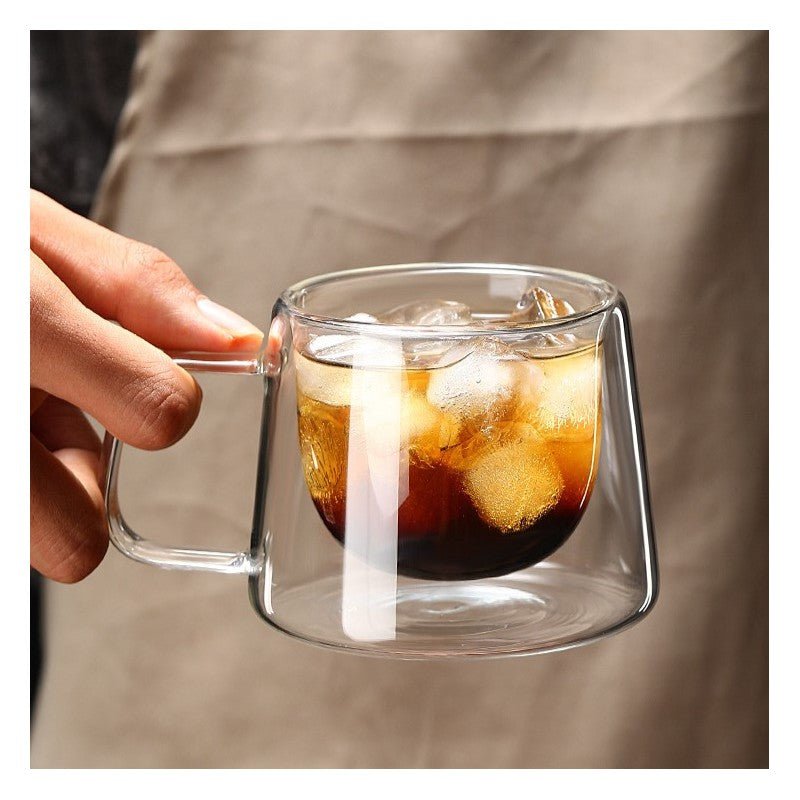 MONOO Dubbelwandige Glazen met Oor - 2 Stuks - 200ml - TEKZEN