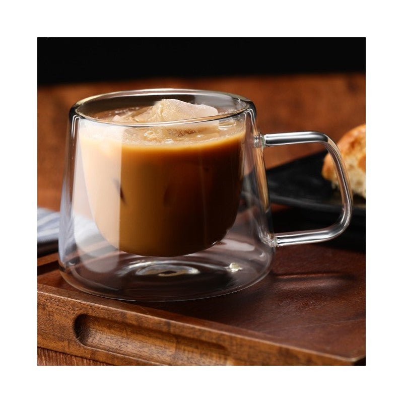 MONOO Dubbelwandige Glazen met Oor - 2 Stuks - 200ml - TEKZEN