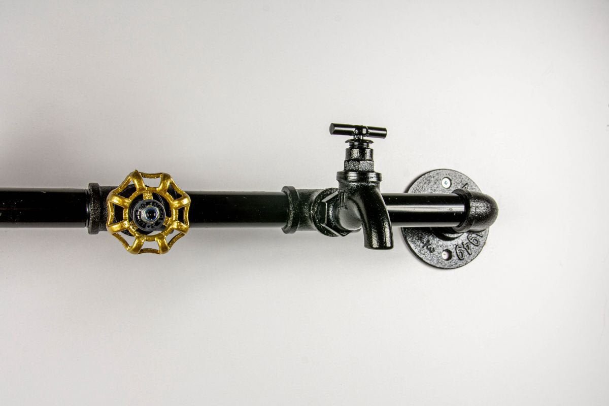 Mytube Koppelstuk Ø25mm - Zwart - Decoratie Kraanwiel - Goud - TEKZEN