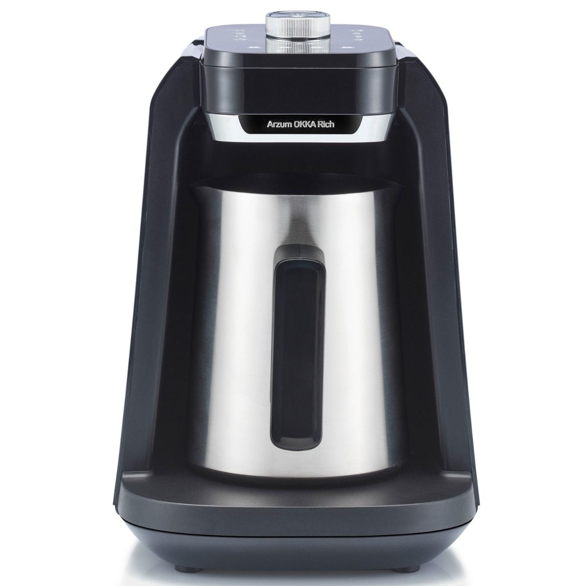 Arzum OKKA Rich Spin Pro Plus OK0038 - Turks Koffiezetapparaat - Chroom - 700 Watt - 8 Standen - Ingebouwde Watertank