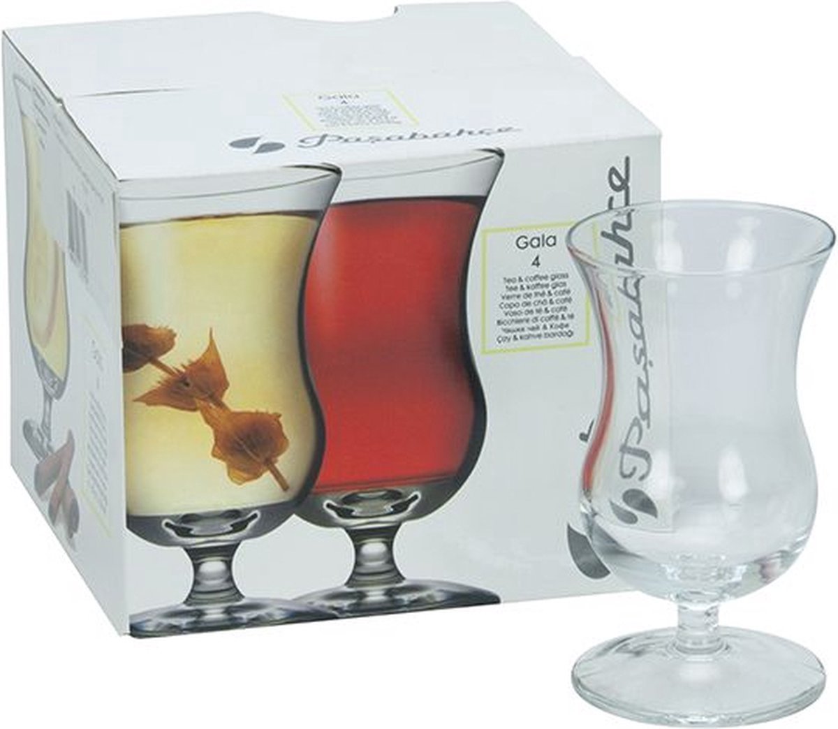Pasabahce Gala Glazen - 4 Stuks - 120ml - Kleine Cocktail Glazen - Drinkglazen - TEKZEN