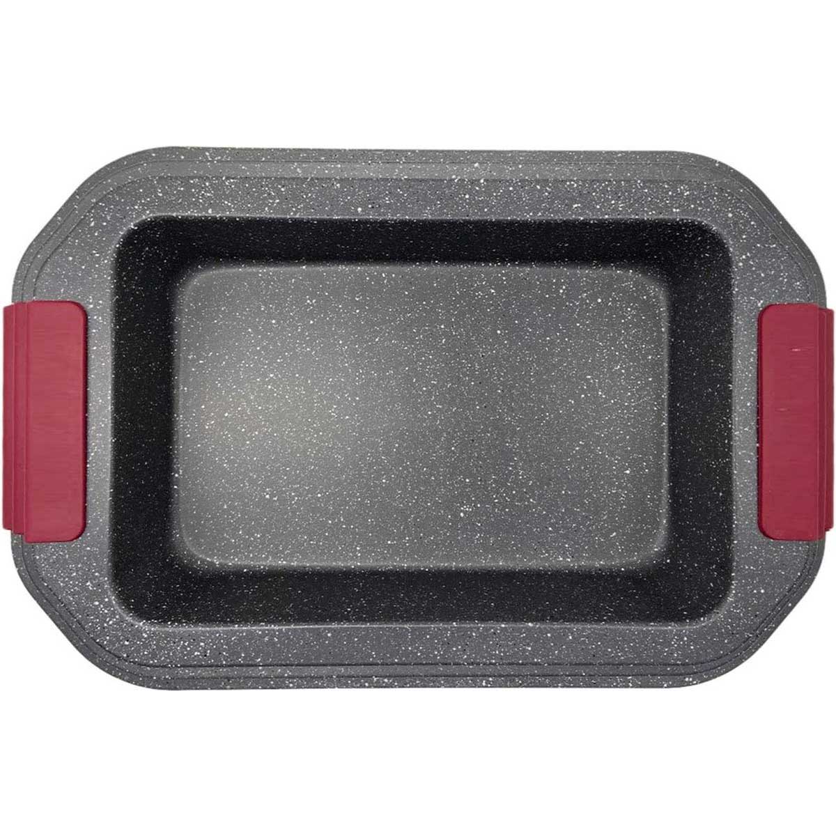 Platinum Bak - en Ovenschalen Set - 3 - delig - Antiaanbaklaag & Silicongrepen - Stapelbaar - TEKZEN