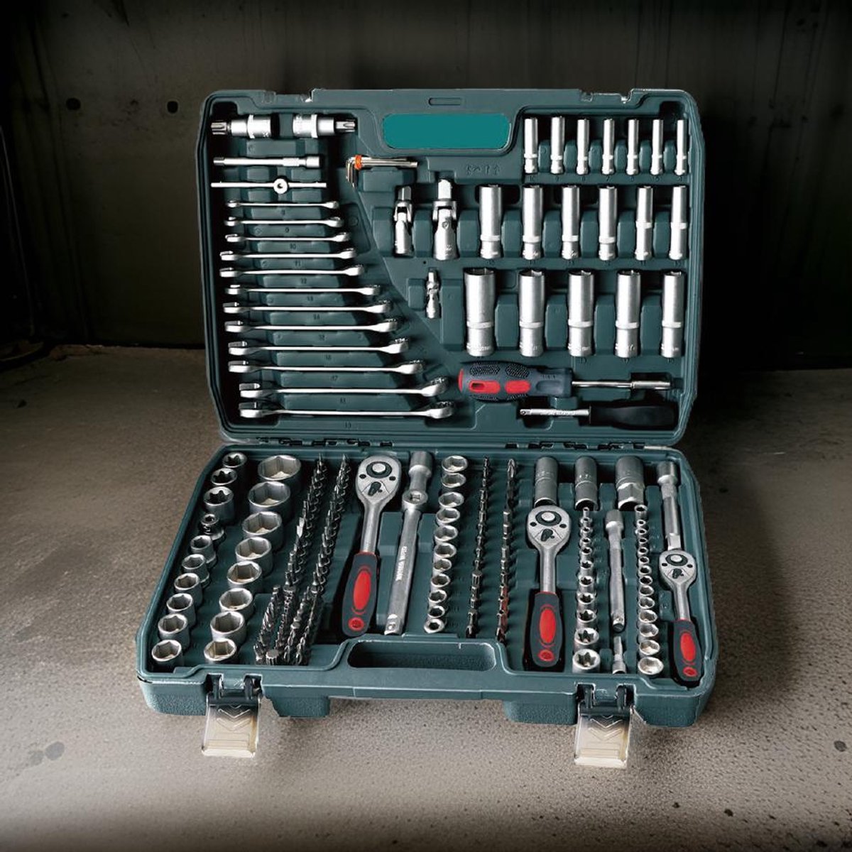 Stark's Dopsleutelset - 216 - delig - Compleet Gereedschap voor Elke Klus - TEKZEN