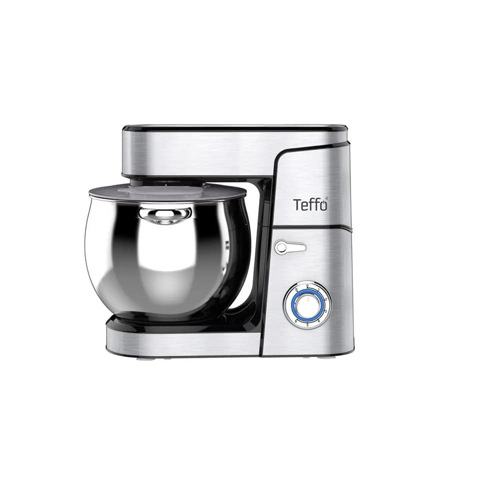 Teffo Multifunctionele Mixer / Keukenrobot - 5L - 1300W - Keukenmachine - Met Mengkom - RVS - TEKZEN
