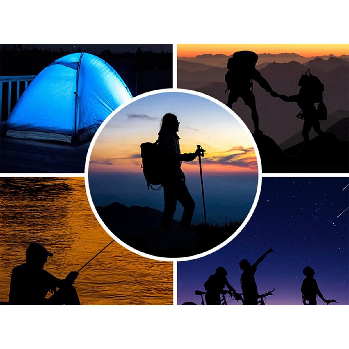 Verk Group Zonne - en Dynamo - zaklamp met 3 LED’s – Handmatig en Zonne - energie Aangedreven - Groen - TEKZEN