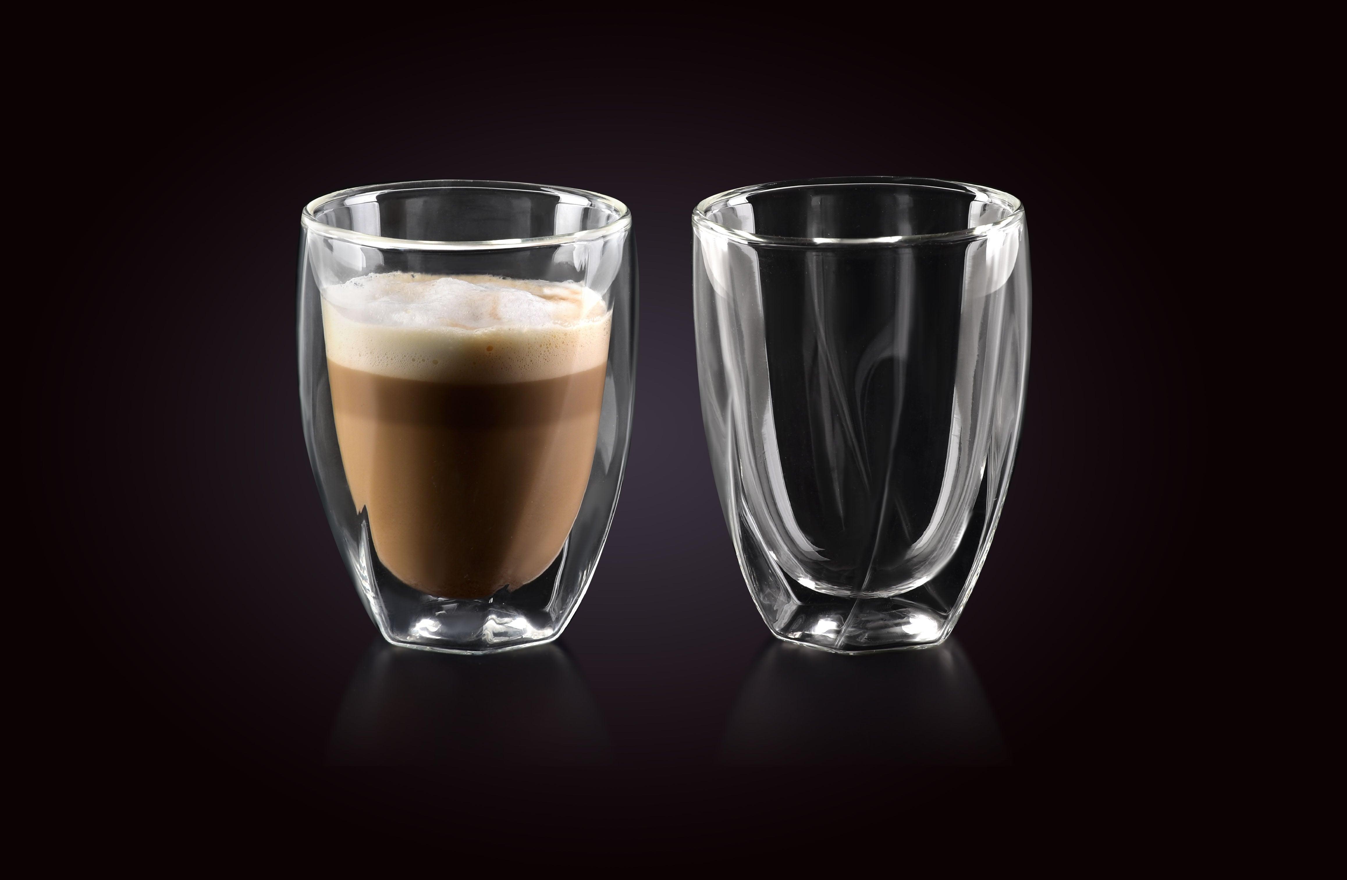 Dubbelwandige Glazen - 300 Set van 2 - Koffieglazen - Theeglas -