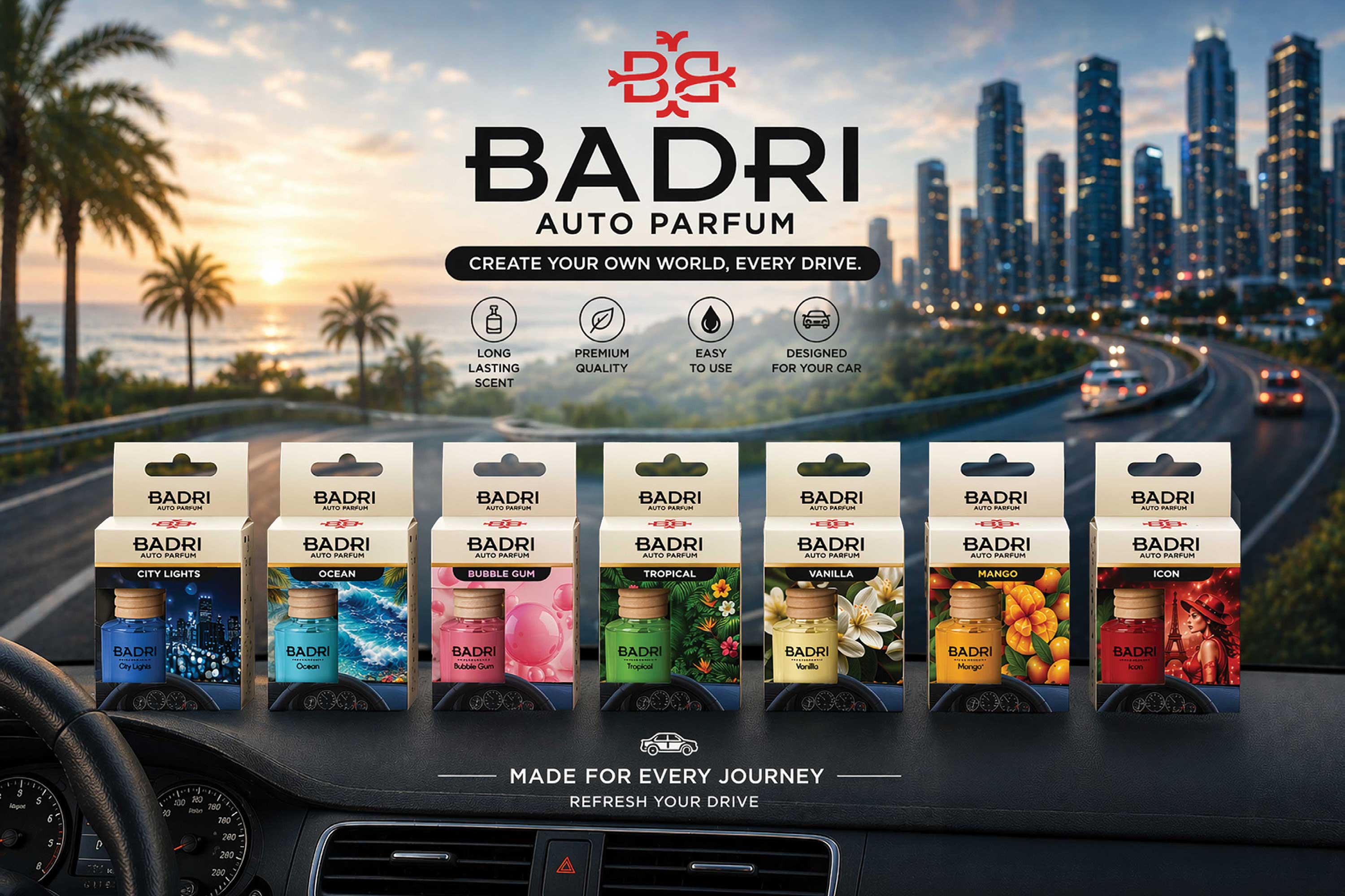 BADRI Auto Parfum: Maak Van Elke Rit Een Luxe Beleving