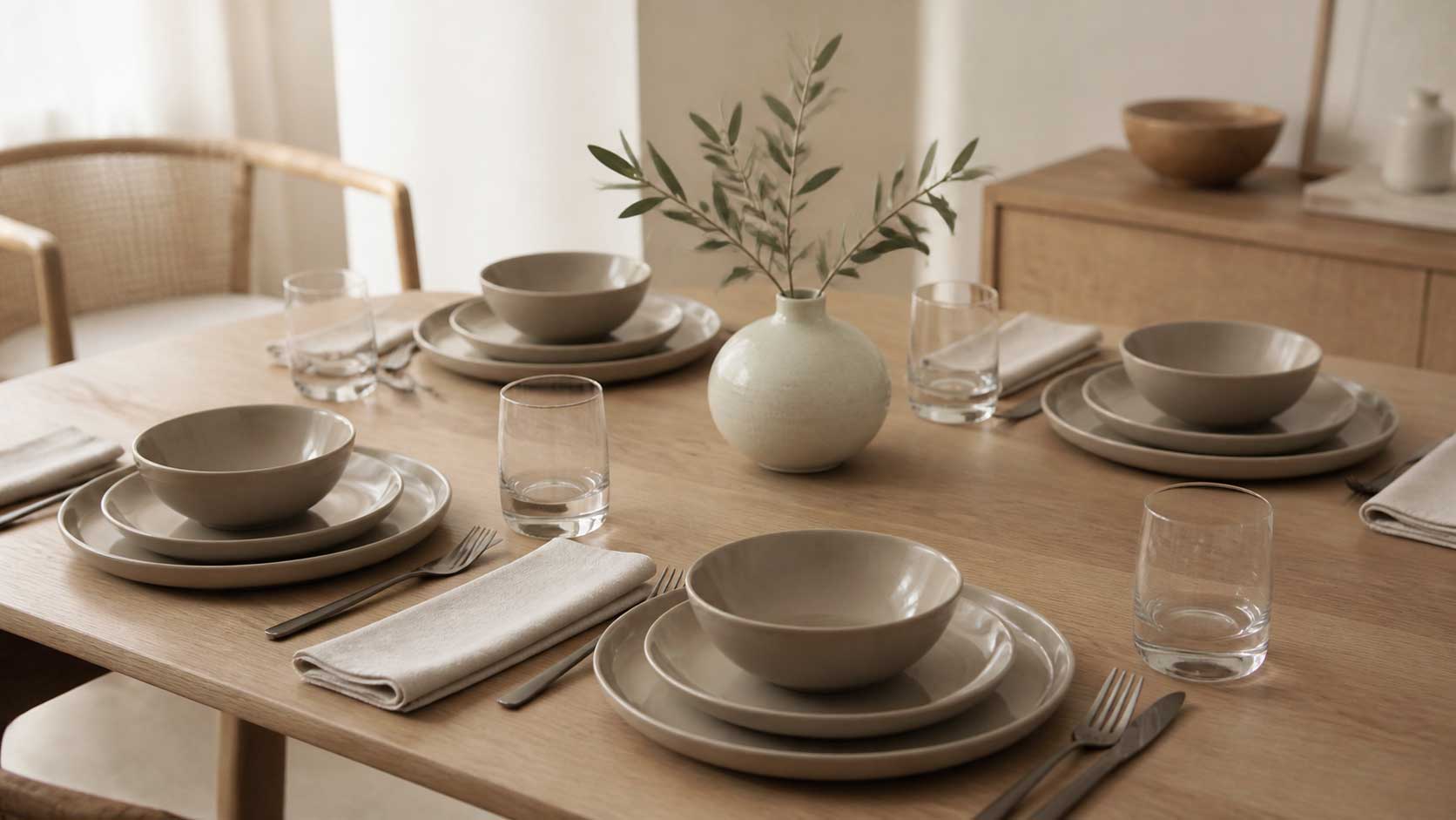 Taupe servies: warm, rustig en tijdloos