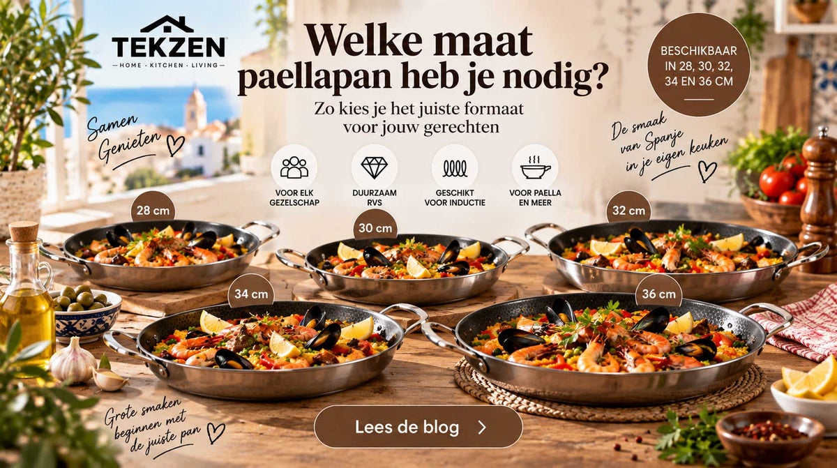 Welke maat paellapan heb je nodig? Zo kies je het juiste formaat