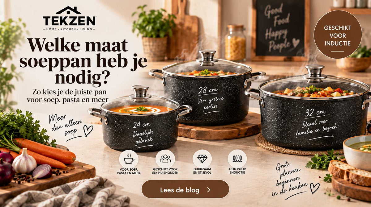 Welke maat soeppan heb je nodig? Zo kies je de juiste pan