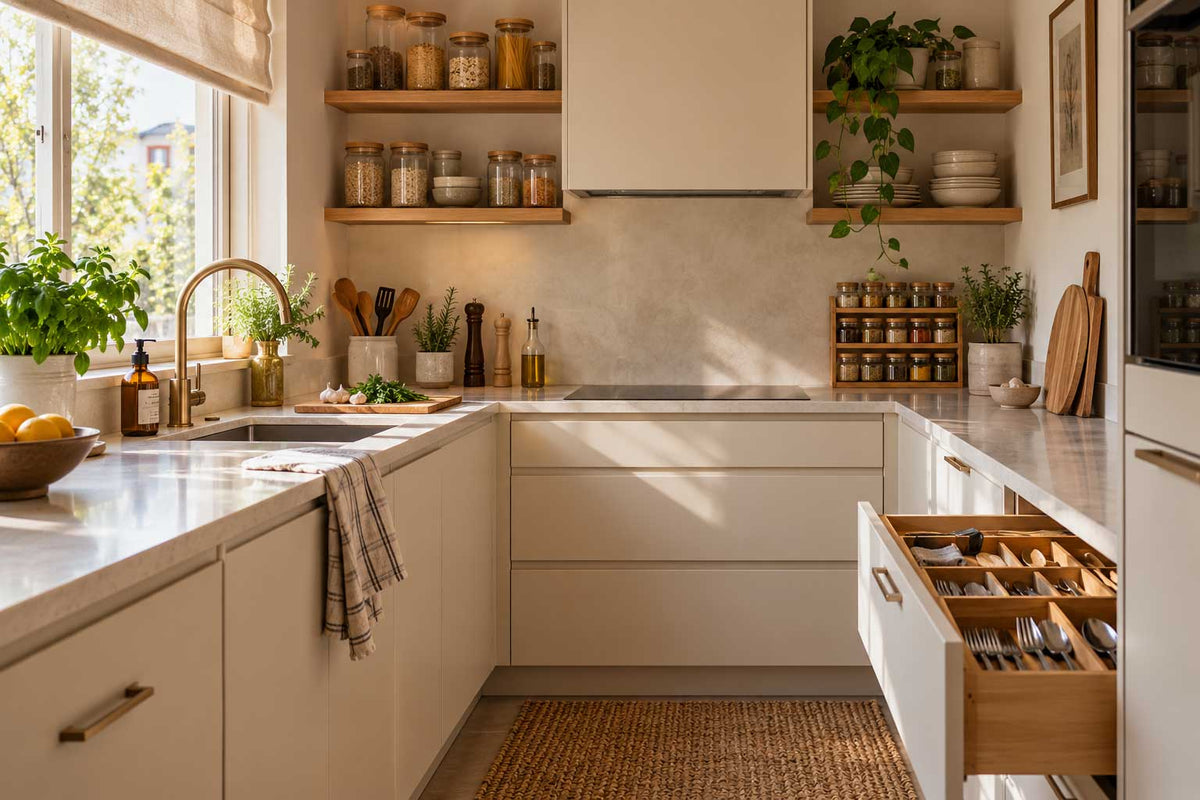 Een kleine keuken organiseren: 10 slimme tips voor meer ruimte