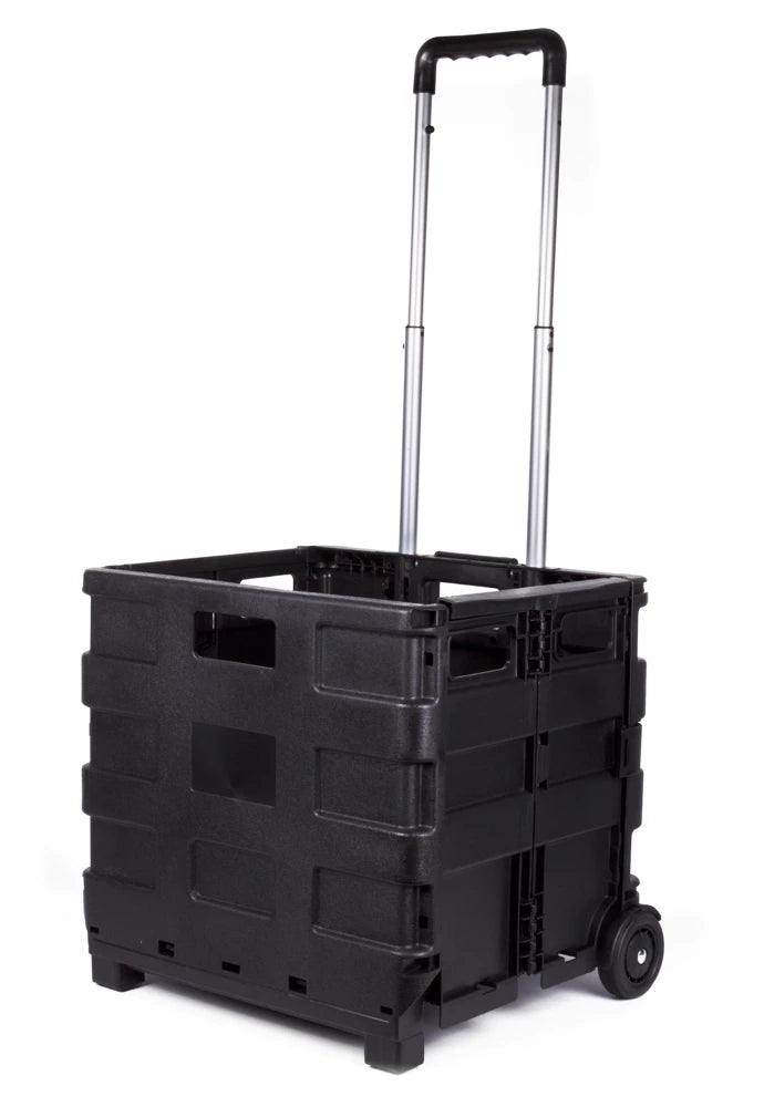 Höfftech Trolley with Folding Crate - Max. 25 kg - 40 liters - Telescopic handle