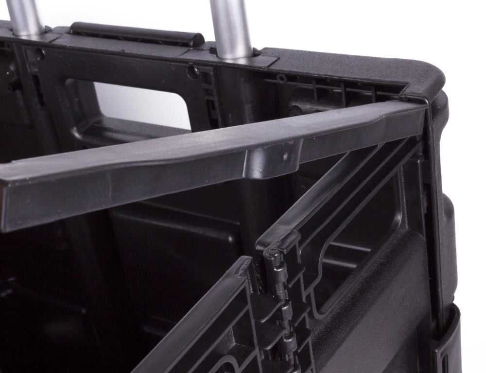 Höfftech Trolley mit Faltbox – max. 25 kg – 40 Liter – Teleskopgriff