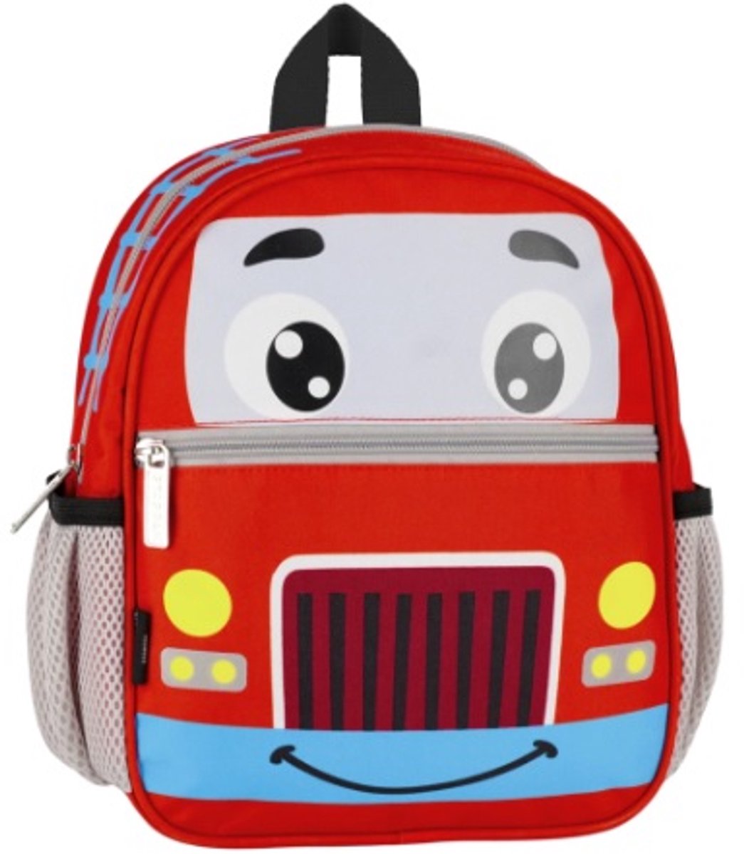 Starpak Backpack - Fire Truck - Red - Mini School Bag - 26x23x9cm