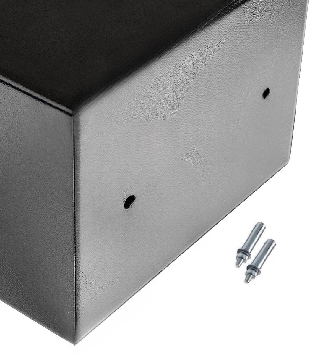 Stark's Kluis - Elektronisch Cijferslot en Noodsleutel - Geldkluis - Sieradenkluis - 17x30x17cm - Zwart