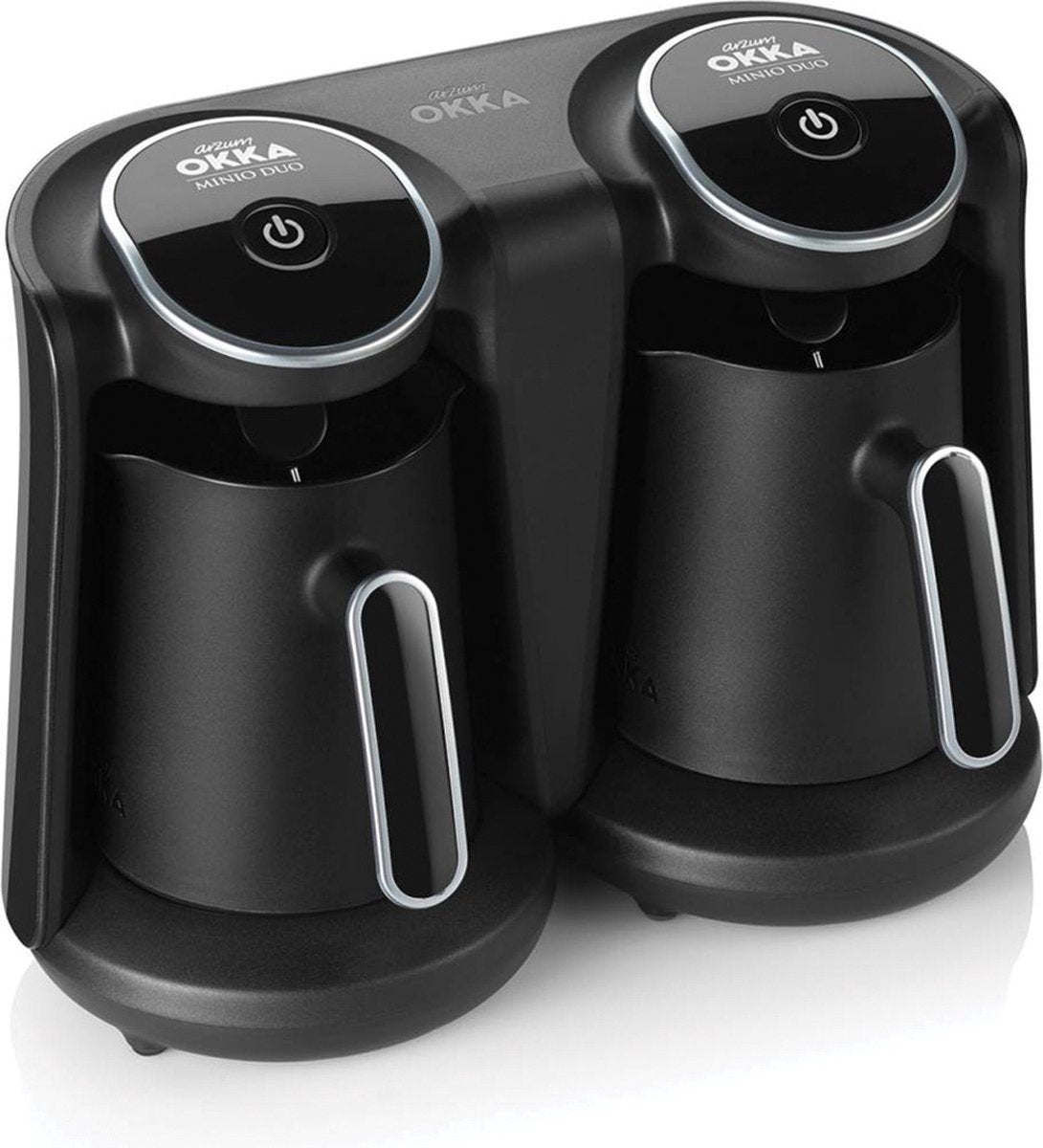 Arzum OKKA Minio DUO Chrome – Türkische Kaffeemaschine – 8 Tassen – Freistehende türkische Kaffeemaschine