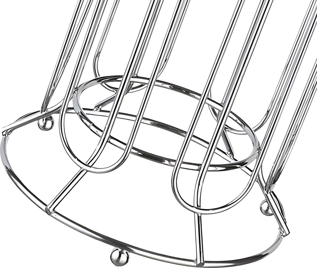 Cheffinger - Nespresso Capsulehouder - 36 Cups - Cuphouder - Koffiecups Houder - Zilver