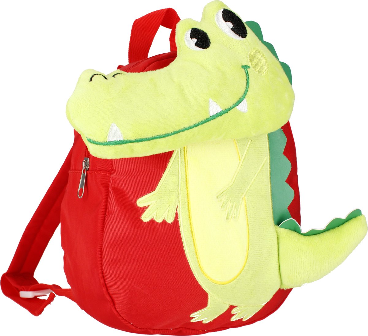 Starpak Backpack - Crocodile - 3D - Red - Mini School Bag - 27x26x14cm