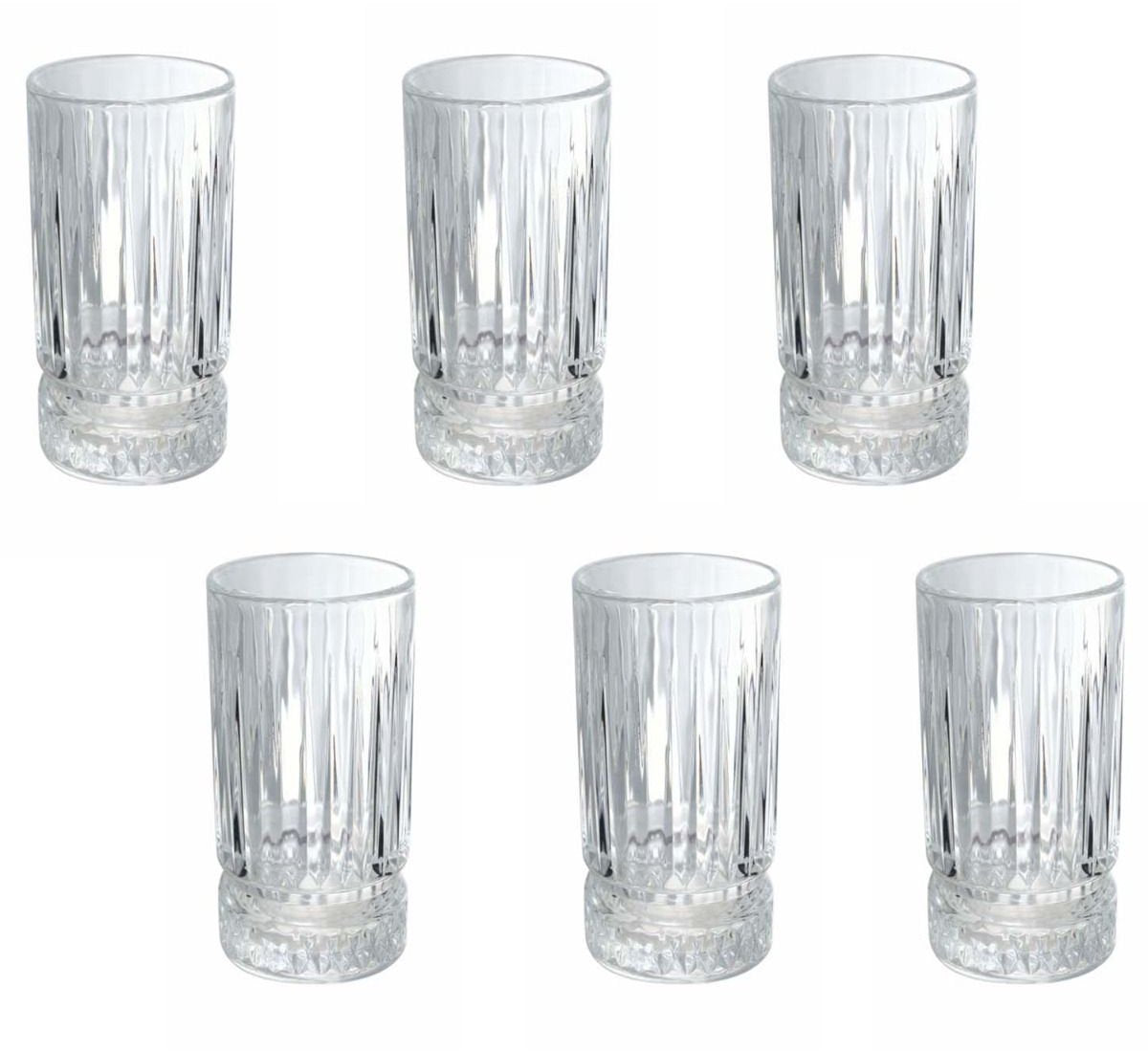 Bricard Eslida Longdrink Glazenset - 250ml - Set van 6 - Waterglas - Drinkglas