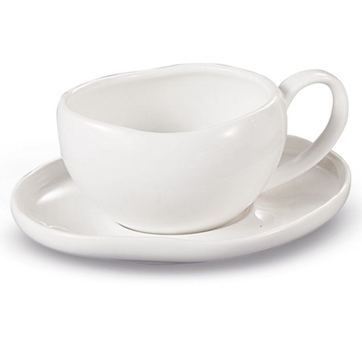 Bricard Barles Espressoset - 12-delig Wit - 125ml - Porselein - Koffiekopjes