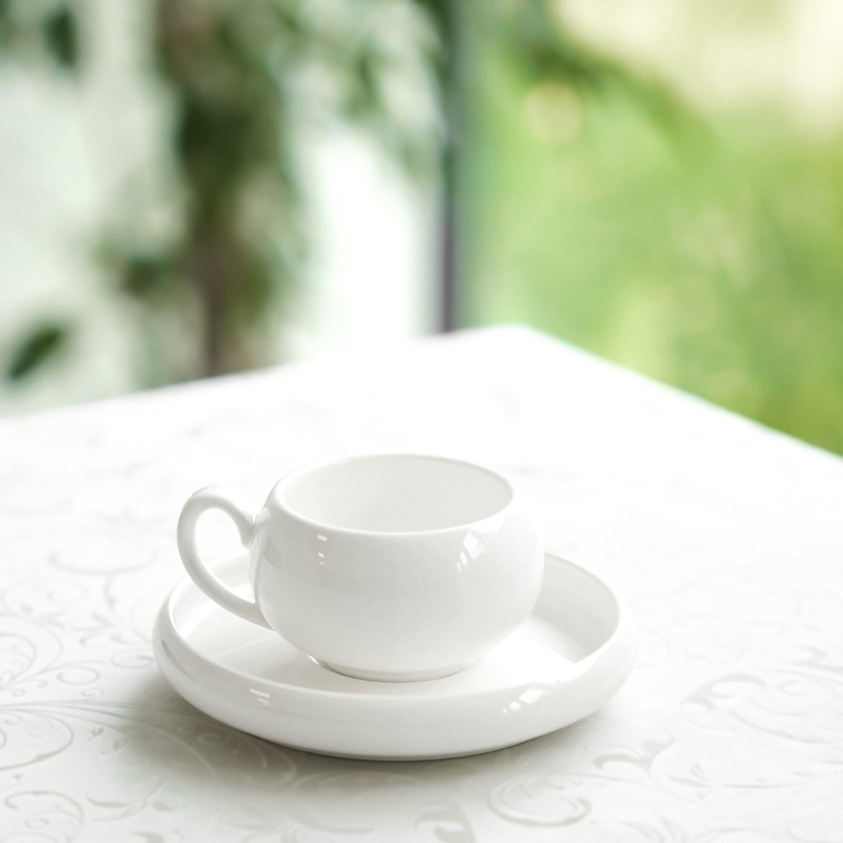 Almina Belicia - Koffieset - 12-delig - Wit - 220ml - Porselein - Koffiekopjes