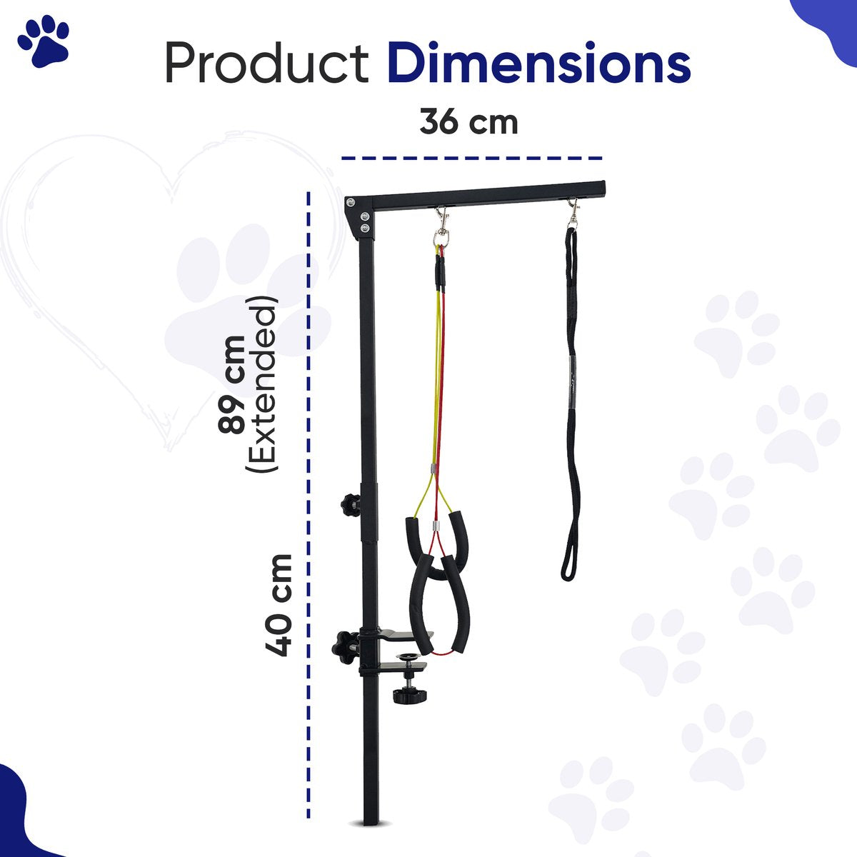 Furley's - Universele trimarm met hangmat - Verstelbaar - Incl. kam, schaar en nagelknipper