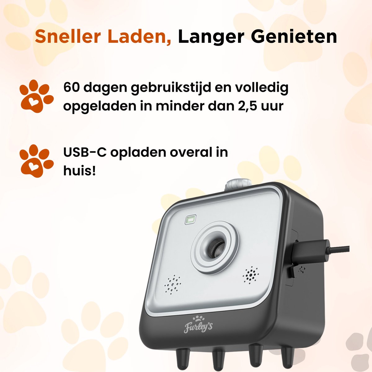 Furley’s Ultrasoon Anti Blaf Apparaat Hond – Zonder Schok – Oplaadbaar – Automatisch – Blafcontrole Voor Binnen en Buiten – 15m Bereik – Tegen Blaffen