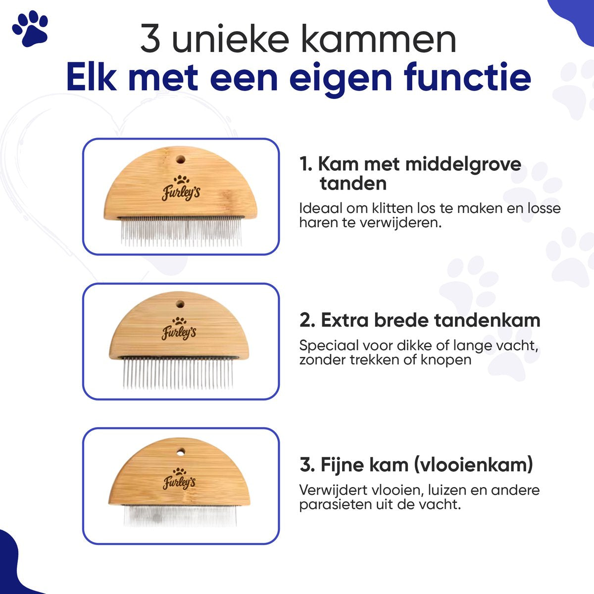 Furley's - Universele trimarm met hangmat - Verstelbaar - Incl. kam, schaar en nagelknipper