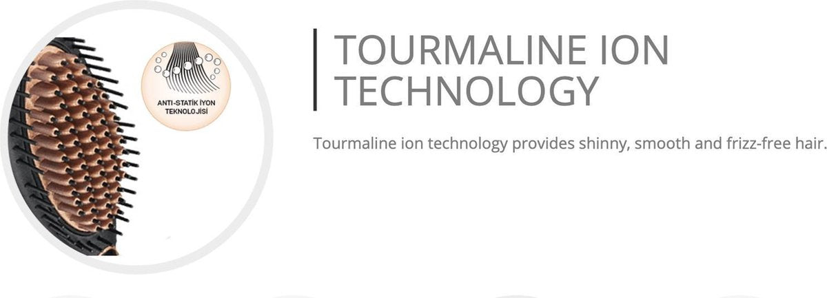 Arzum Superstar AR5036 - Styling Brush - Black/Copper - LED Display - Ceramic Coating - Tourmaline Ion Technology - 140-220°C - 53W