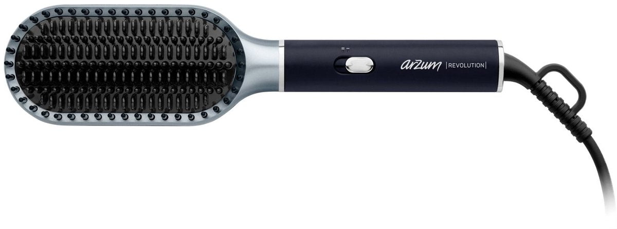 Arzum Revolution AR5158 - Styling Brush - Silver/Black - Ceramic Brush with Argan and Tourmaline Coating - 160-210°C - 50W