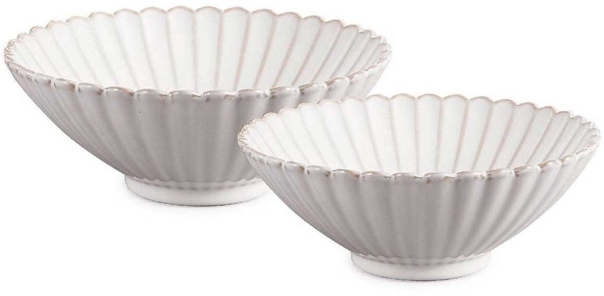 Almina Bloomy Serveer- en Saladeschaal Set - 21 & 25cm - Porselein