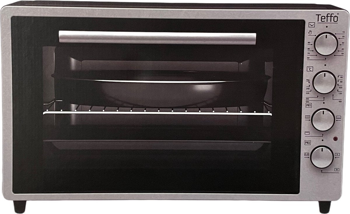Teffo Vrijstaande Oven - XXL Pro - 70L - Elektrische Oven - Grijs