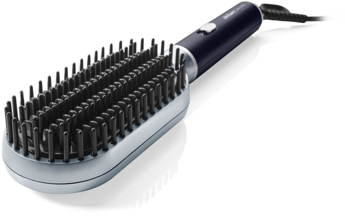 Arzum Revolution AR5158 - Stijlborstel - Zilver/Zwart - Keramische Borstel met Argan en Toermalijn Coating - 160-210°C - 50W