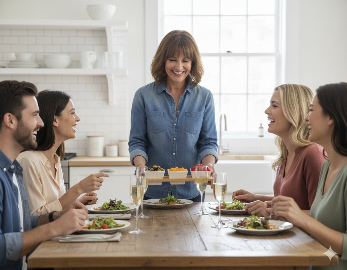Clever Snack Bowls Set - 4-piece - Bamboo
