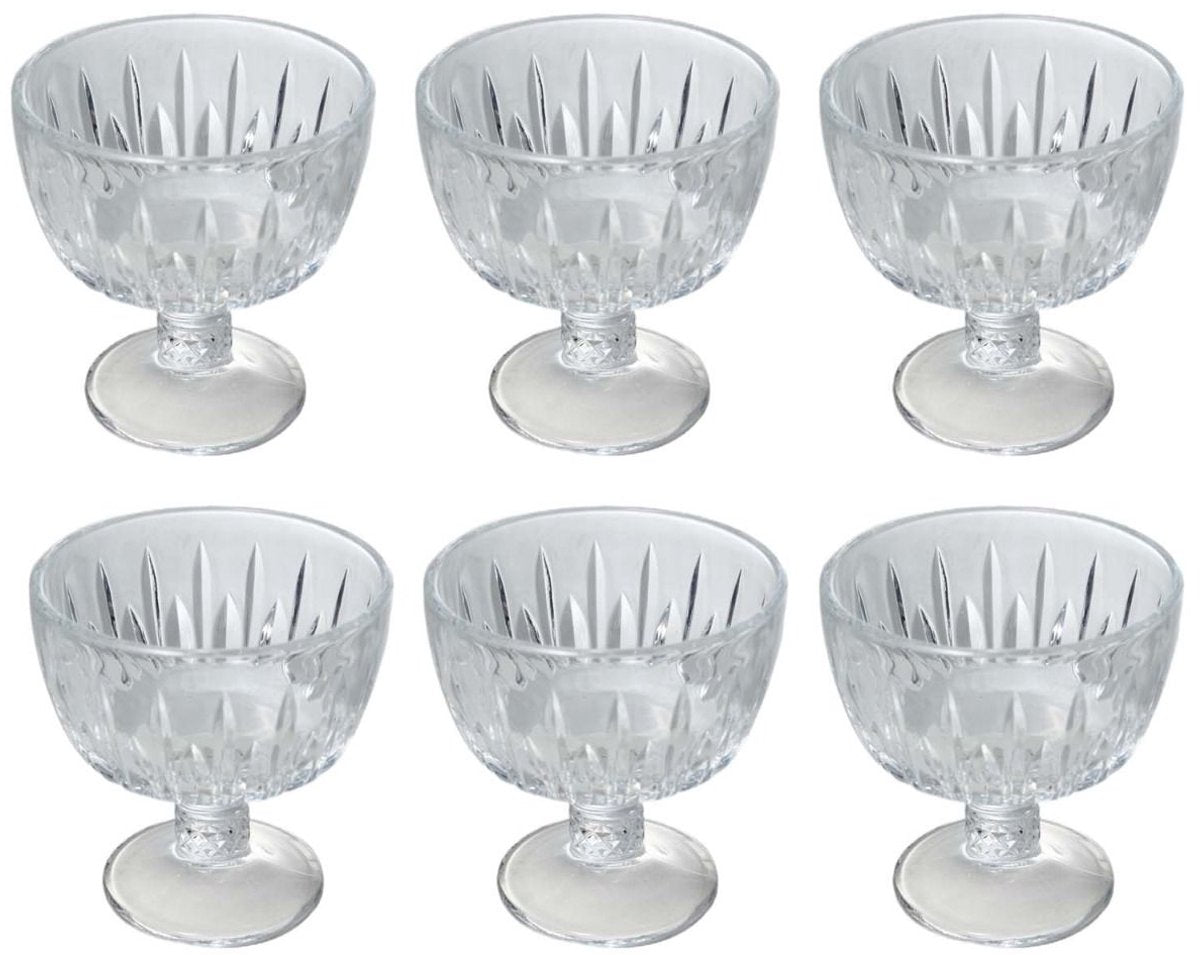 Bricard Altea IJscoupes - Set van 6 - Glas - IJsbekers - Schaaltjes - IJscoupe - IJsbekerset