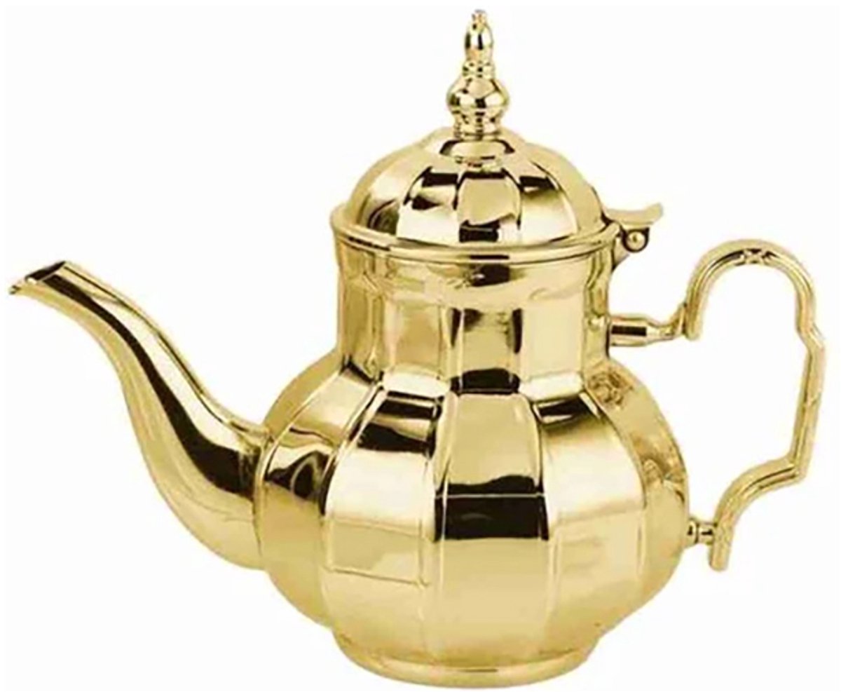 Kadirelli Theepot Goud - RVS - 1.6 Liter - Turkse & Marokkaanse Theepotten