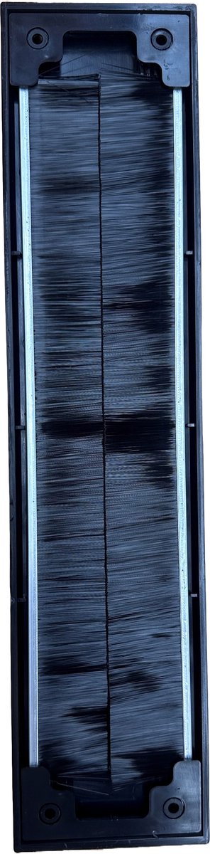 Maclean Brievenbus Borstel met Klep - Zwart