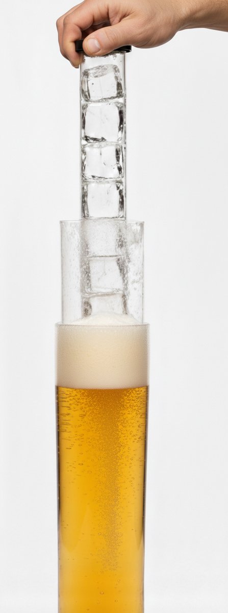 Cheffinger Drankdispenser met IJsblokjesreservoir en Tapkraan - 1,5L - Voor Frisdrank, Water, Sap en Cocktails - Perfect voor Feestjes en BBQ’s