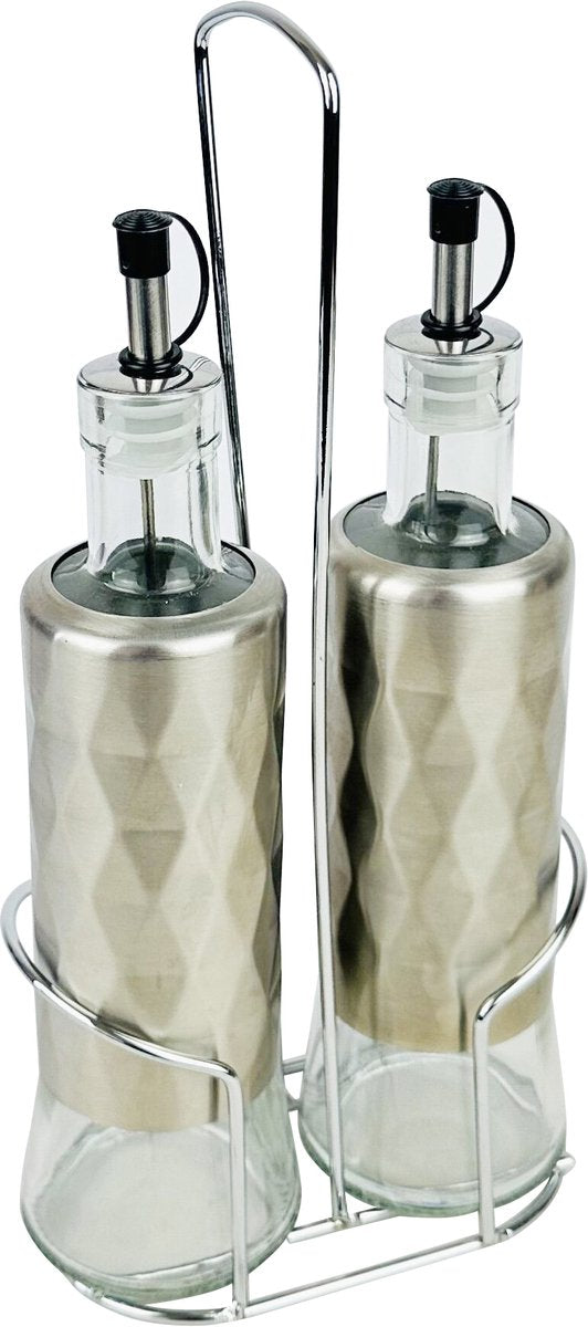 Cheffinger Olie- en Azijnflessenset - 320ml - Glas