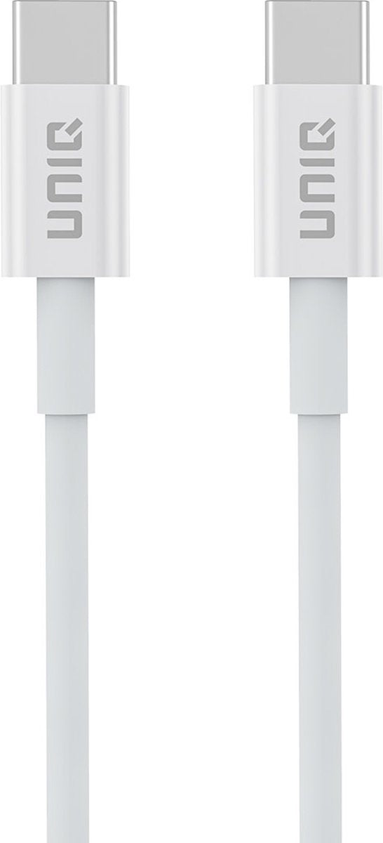 TUNIQ USB-C naar USB-C Kabel - 20cm - Snelle Oplaadkabel - Wit