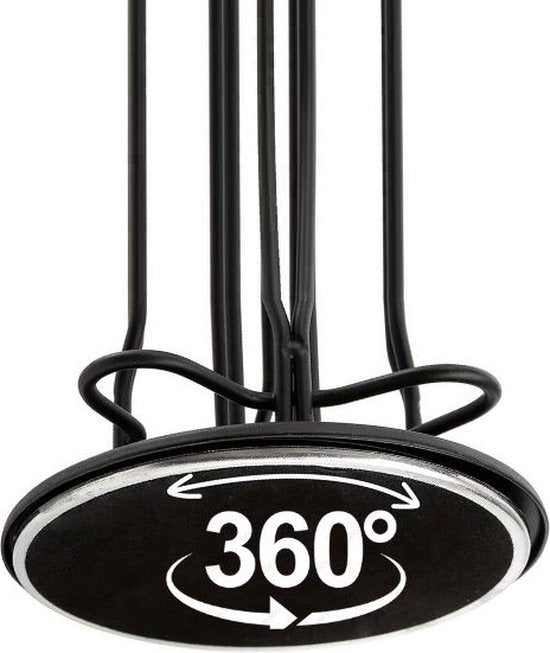 Clever - Nespresso-Kapselhalter - 360° drehbar - 48 Tassen - Tassenhalter - Kaffeetassenhalter - Silber
