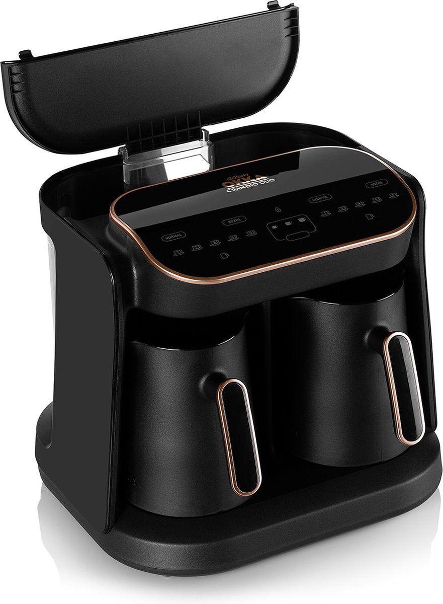 Arzum OKKA Grandio DUO Kupfer – Türkische Kaffeemaschine – 10 Tassen – Freistehende türkische Kaffeemaschine