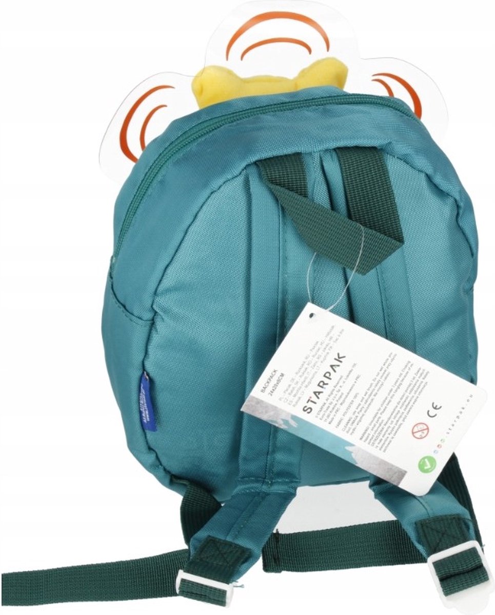 Starpak Backpack - Tiger - 3D - Turquoise - Mini School Bag - 23x29x12cm